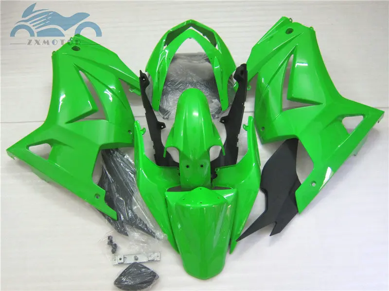 Lime Green Fairings Súprava pre Kawasaki Ninja 250R 2008 2009-2013 2014 Motocyklové kabínové súpravy ZX 250 EX250 08 09 10 11 12 13 14