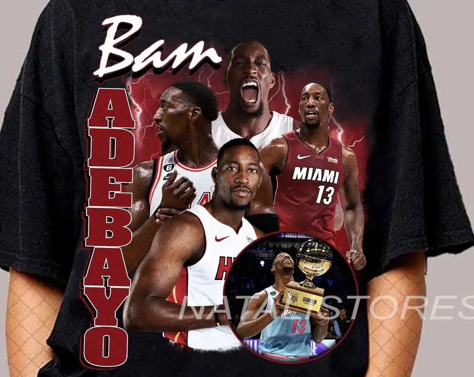 Limited Bam Adebayo Vintage Darček pre fanúšikov pre fanúšik