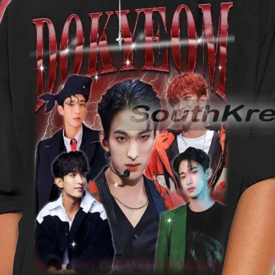 Limited Dokyeom KPOP Vintage T-Shirt Dokyeom Fan Tees Dokyeom Retro 90s košeľa Dokyeom Bootleg Tirle Kpop tričko KPOP Merch KPOP G GPOP G GPOP G
