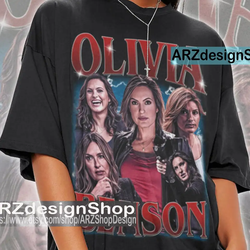 Limited Olivia Benson Darček Graphic Graphic Horror Film Tričko Vinobranie 90. rokov tričko Unisex Law and Order PM558