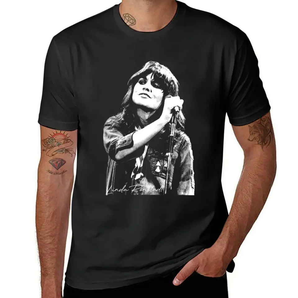 Linda Ronstadt Tričko Kórejské módne zviera Prin pre chlapcov anime figúrky vintage grafické tričko pánske biele tričká