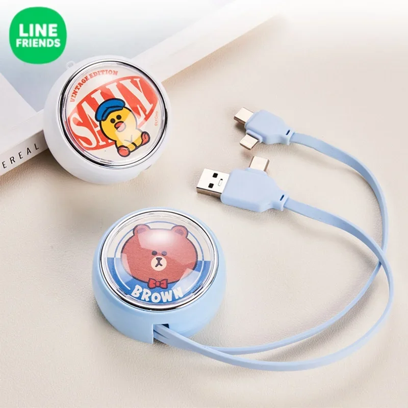 Line Friends Brown Mobile Rýchle nabíjanie Kábel Nový počítač Office Karika
