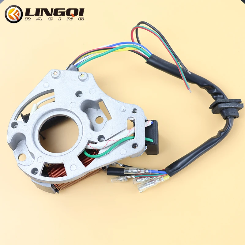 Lingqi ATV Off-road Magneto Stator Coil DY100 Motocykel upravený pre 50 ccm 70cc 90 ccm 110 ccm, doštičku zapaľovania motora zapaľovania