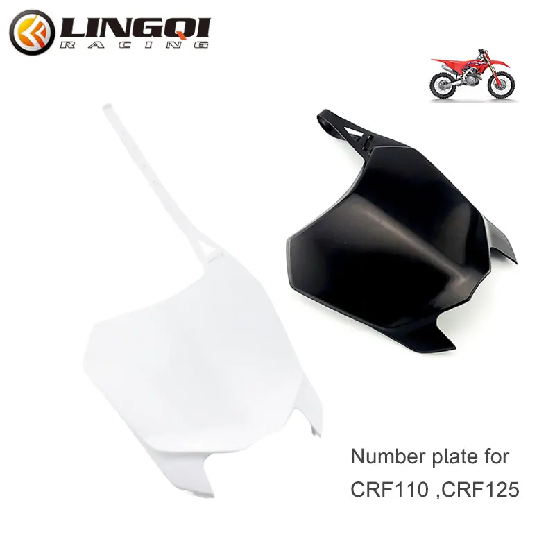Lingqi Racing Motocycle CRF 110 125 Plastové predné číslo pre CRF110 CRF125 2022 Racing Off Road Pit Dirt Bike Bike