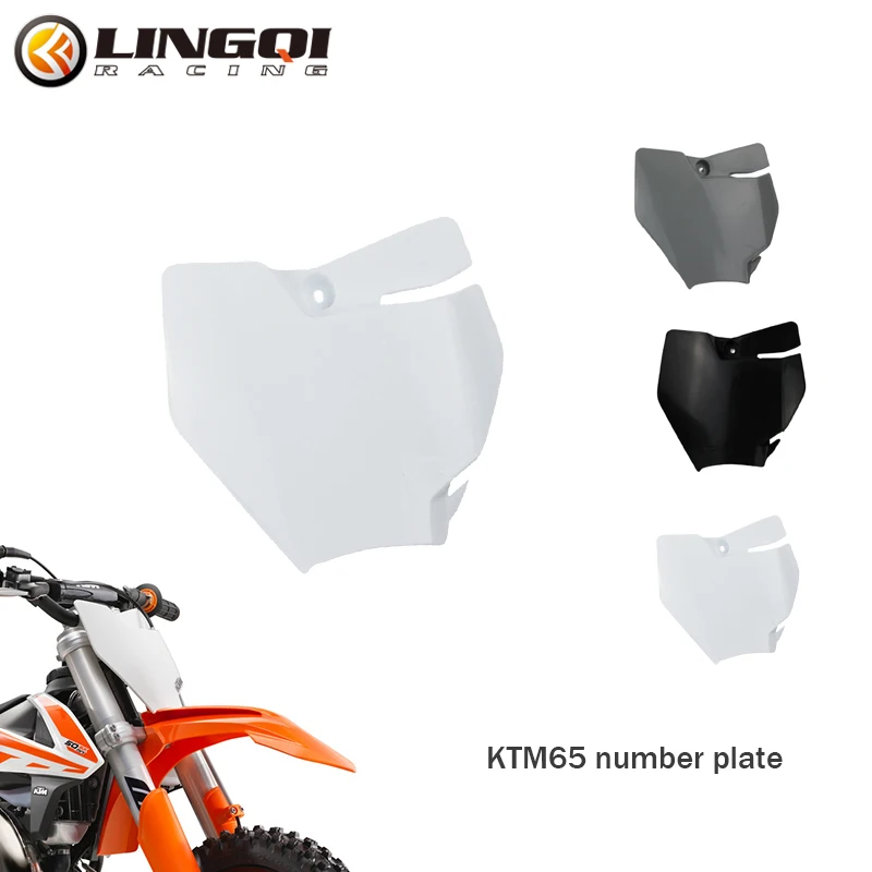 Lingqi Racing Motocycle KT 65 Predné číslo Plastový pokryt prachu Fender pre KT65 Motokross Dirt Pit Pit Bike Accessories