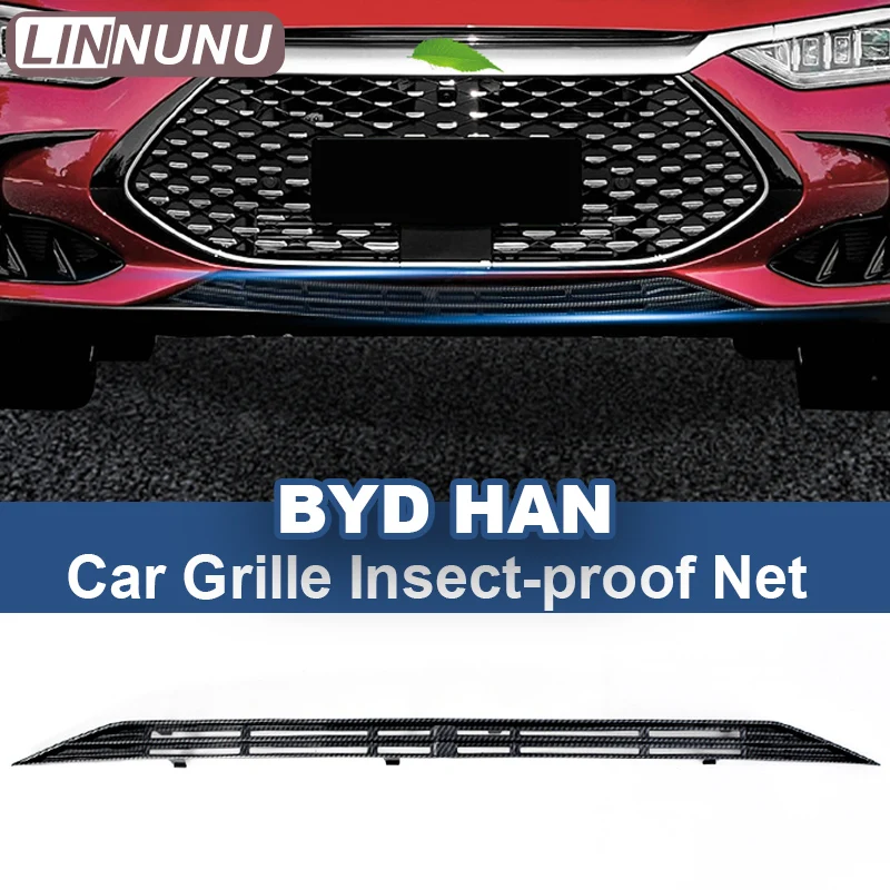 Linnunu vhodné pre BYD Han EV DMI Príslušenstvo auto predná mriežka proti vnútornej sieti a prachovo odolných sieťových výzdobách Exteriér exteriérový kryt exteriéru