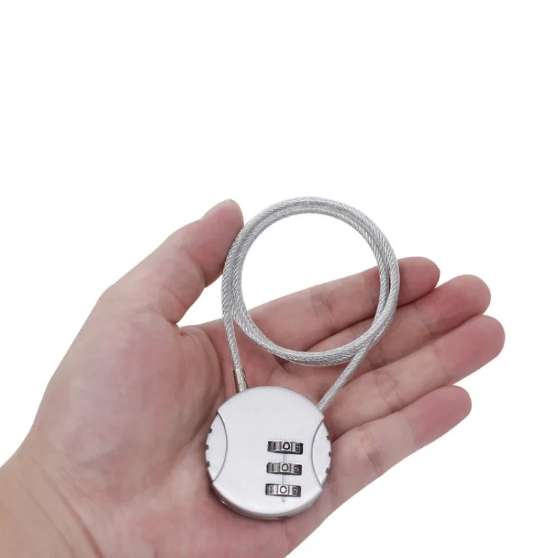 Lintolyard Motorcycle Prilba Lock Anti krádež predĺžené drôtené lano elektrické vozidlo Lock Mountain Bike Heslo prilbu 13,5 cm 40 cm