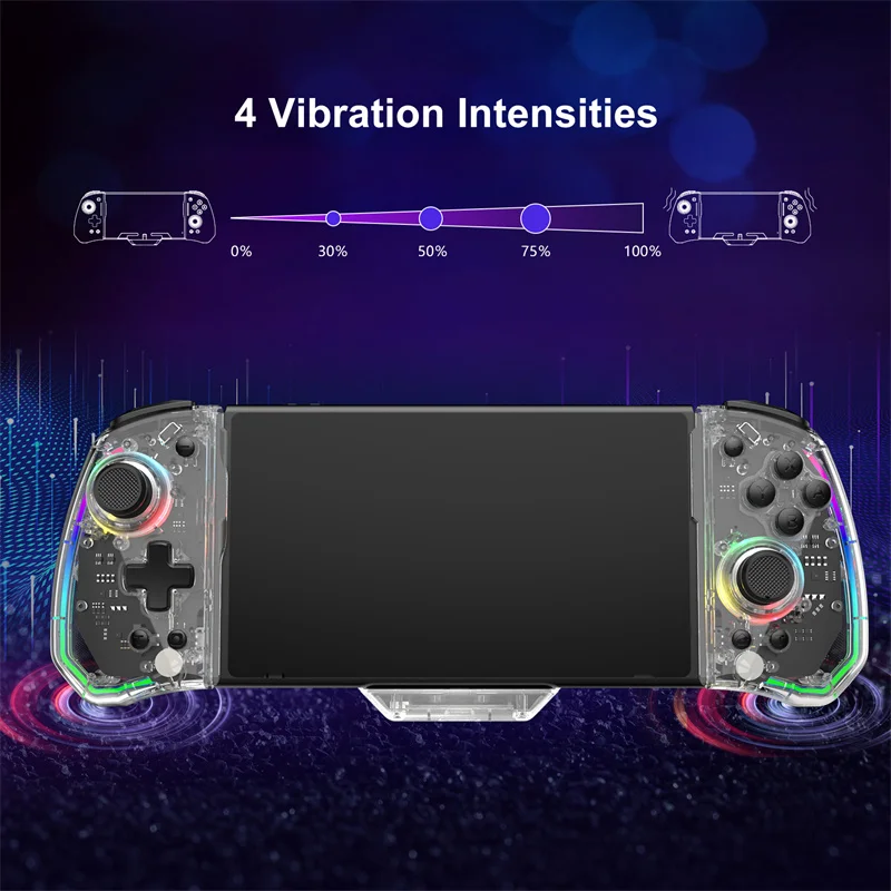Linyuvo KS43 Joypad Gamepad Randheld Ruck Grip Turbo Motor Vibrácia Vstavané 6axis gyro dizajn pre prepínač