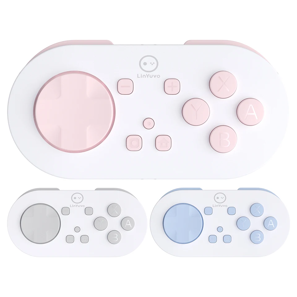 Linyuvo KS54 Wireless Bluetooth kompatibilný vreckový mini gamepad 180 mAh herný ovládač pre Android/iOS/Switch/Switch OLED