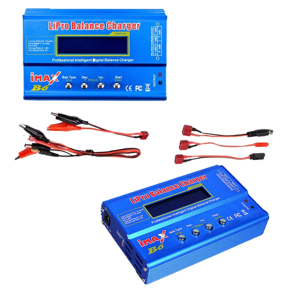 Lipo NiMH BATTERSKÁ BATLICKÁ Nabíjačka LCD SCRON Digital IMAX B6 RC pre diely