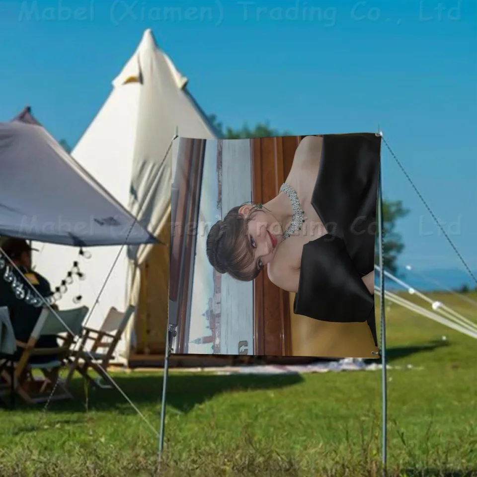 Lisa Lalisa Manobal Cartoon Flag Wall zavesenie banner dekorácie domácnosť Domovod dekorácie