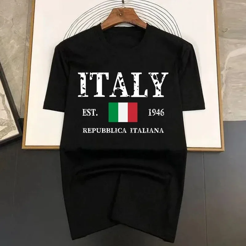 List Taliansko Pánske tričká Hip Hop Tričká 2023 Nové letné vtipné vtipné viacfarebné tlačité bavlnené priedušné odpaliská Tops Man Fashion Tshirt Tshirt