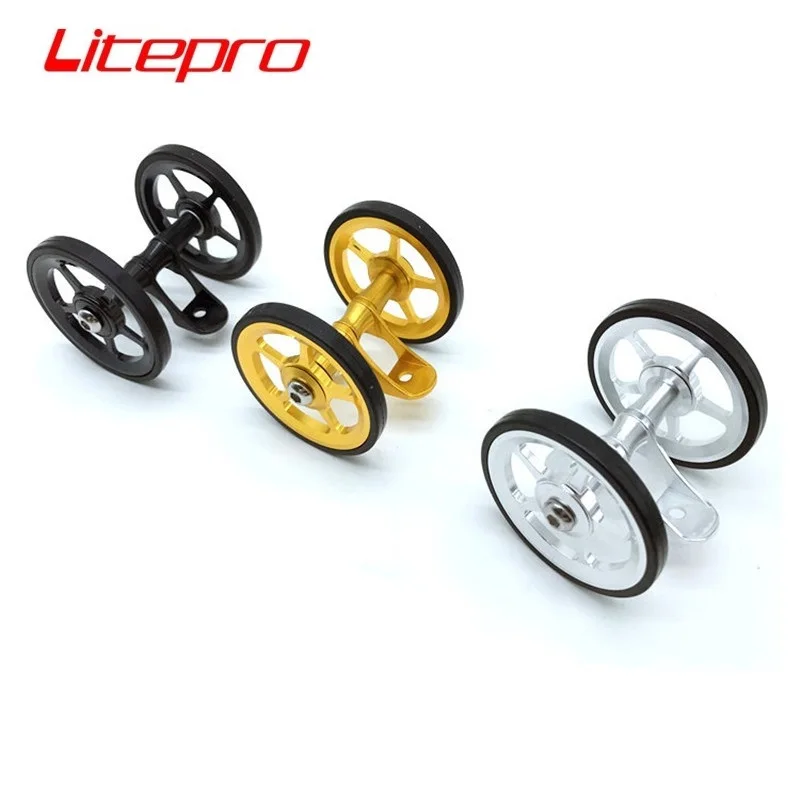 LitePro Skladacie bicykel Easy Wheel pre Brompton Mudguard Lese Wheel Wheel Fender Fender Fender Wheel Skladacie bicykle Príslušenstvo