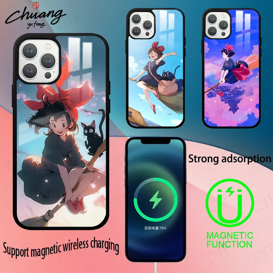Little Jiji z Kiki Is Dodávateľský servisný telefón puzdro pre 11 12 13 14 15 16Pro max Mini plus silná magnetická príťažlivosť