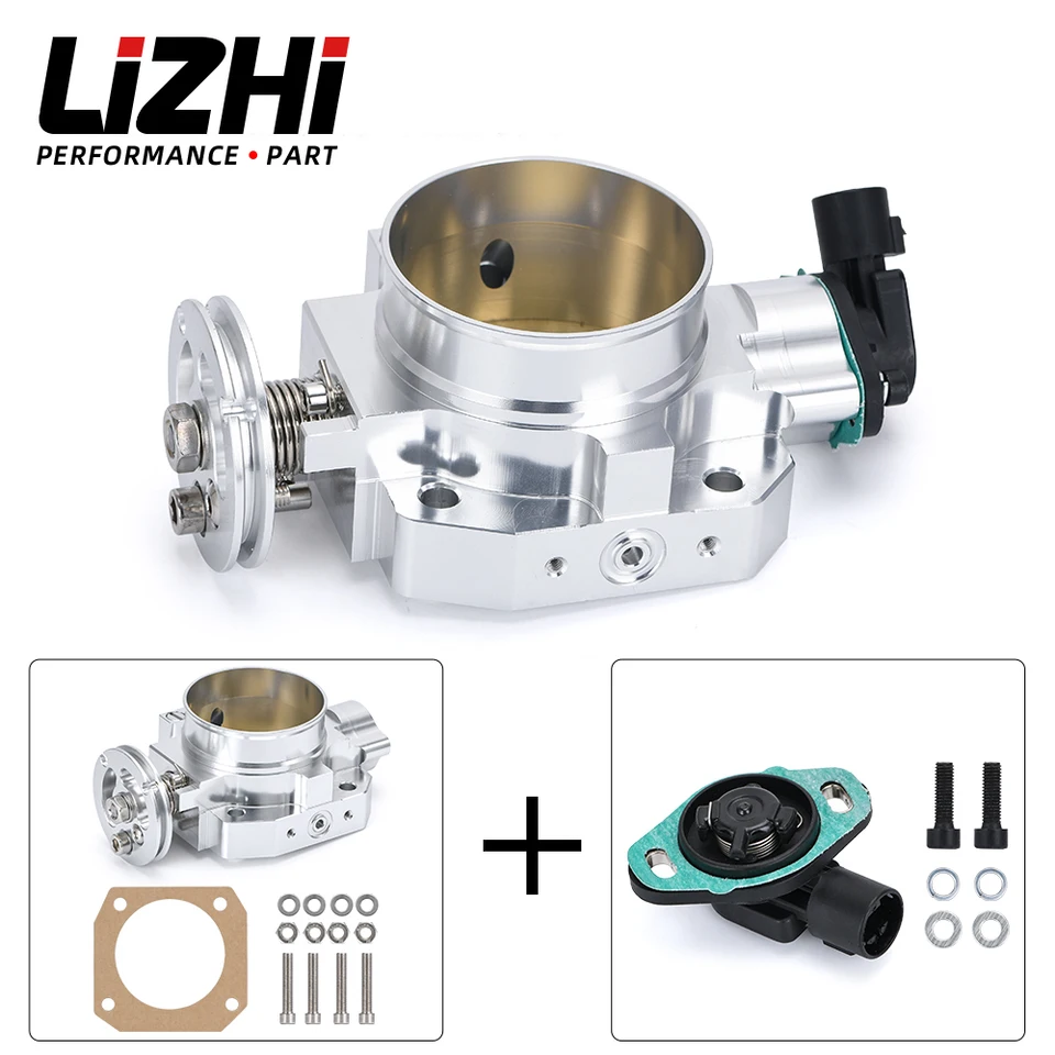Lizhi - 70 mm škrtiace telo + TPS Senzor polohy tela tela TPS pre Honda B16 B18 D16 F22 B20 D/B/H/F EF EG EK DC2 H22 D15 D16