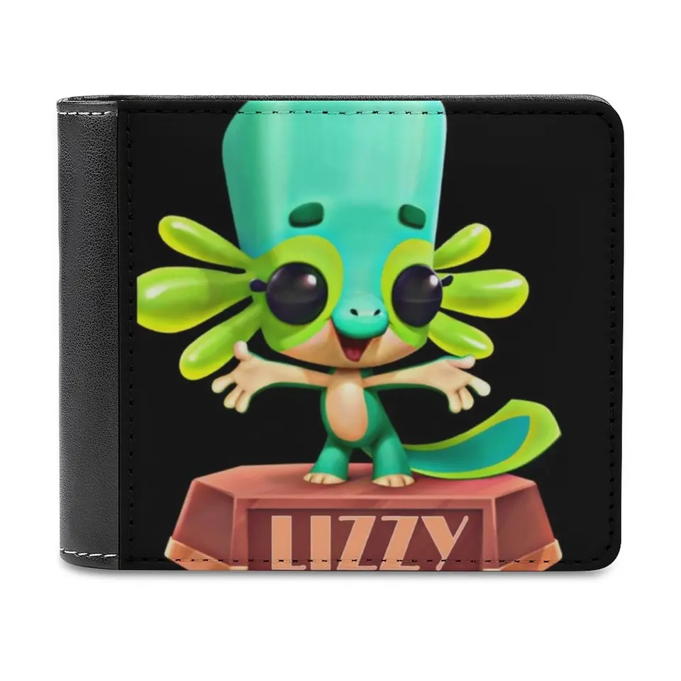 Lizzy Zooba Battle Royale Postavy kožená peňaženka Pánska peňaženka DIY personalizovaná kabelka Deň otcov darček mobilná hra Zoo Zooba
