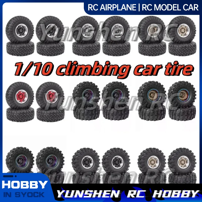 LJF RC 1/10 lezenie 1,9 palca (čínska veľkosť) Pneumatiká na marazové koleso K02 pneumatika YK4107 4106 TRX4 SCX10 RUITAI RGT HUANGBO