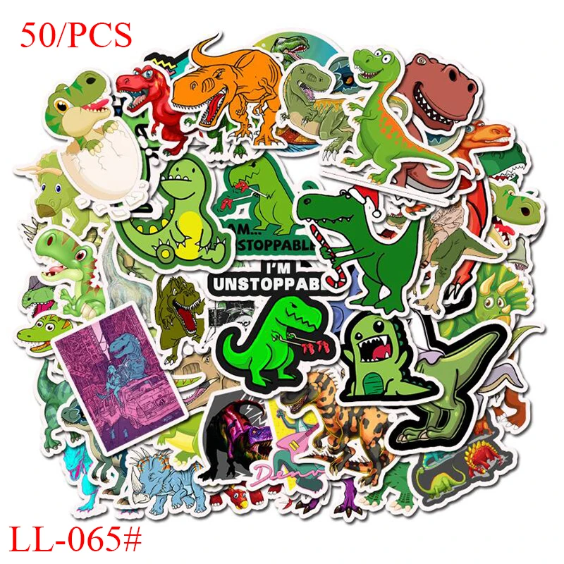 LL-065# 50/PCS Krásne dinosaury PVC Graffiti Classic Creative Design Collection