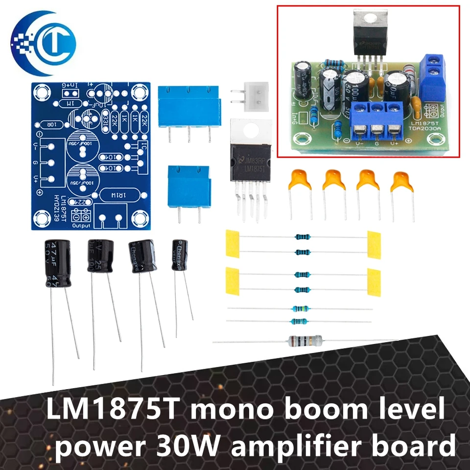 LM1875T Mono Boom Level Power 30W Zosilňovacia doska Výkonový zosilňovač PCB Výroba DIY Kit LM1875