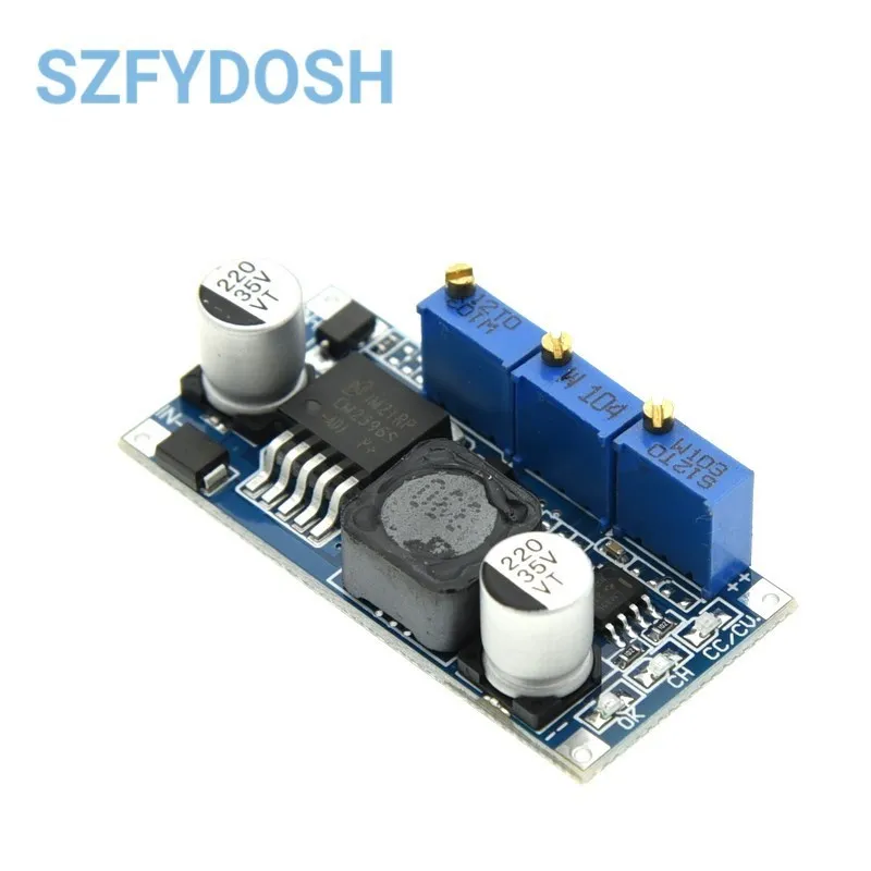 LM2596 LED ovládač DC-DC SPEKTULNÉ ZAPNUTIE NASTAVENIE NAPÁJANIA CC/CV Nabíjačku batérie Nastaviteľný konštantný prúd