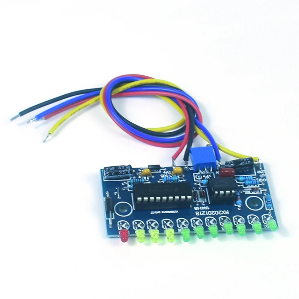 LM3915 10 LED VU Meter predzosilňovač napájací zosilňovač elektronický zvukový indikátor Suite Sound Sound Audio Spectrum Analyzer