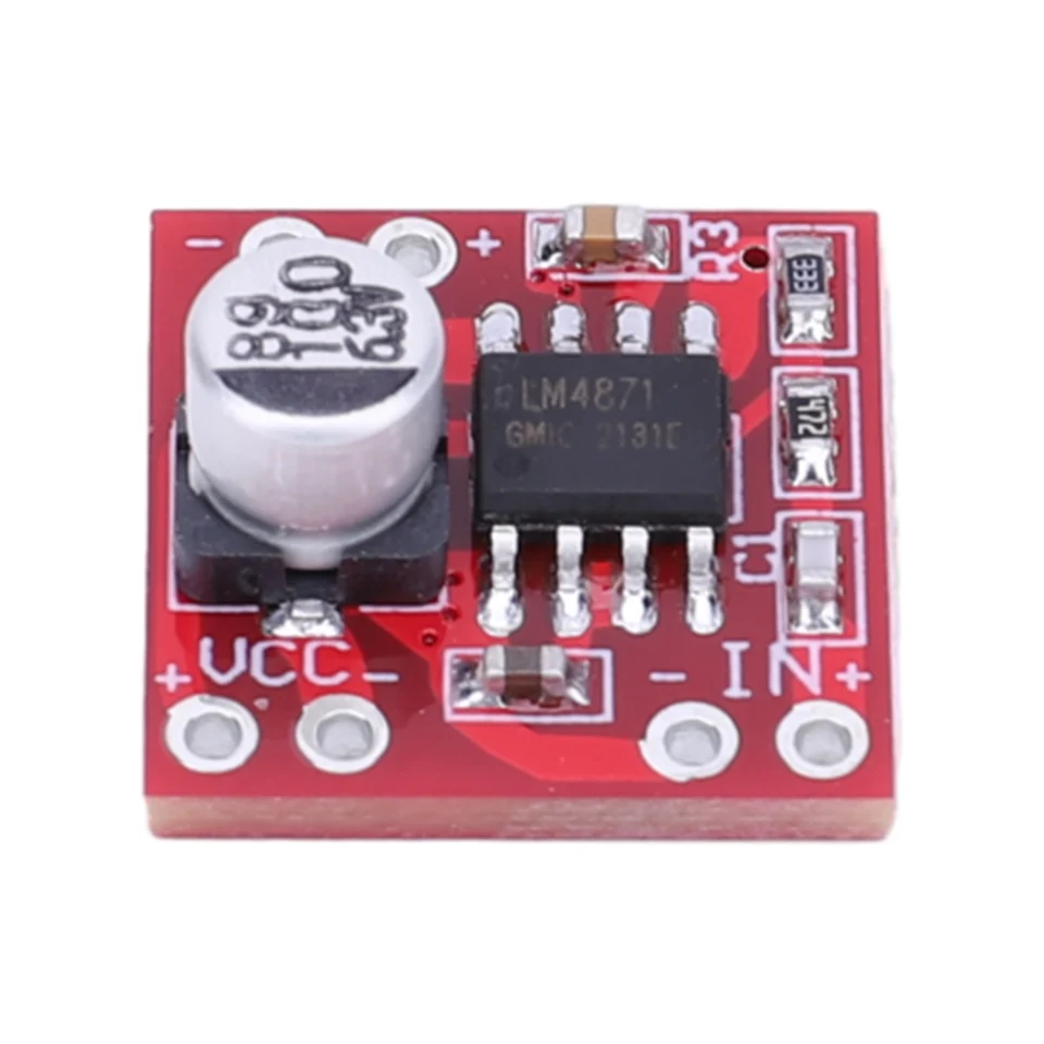 LM4871 Digitálny zosilňovač modul 3W s jednostupňovým zosilňovacím doskou DC 3V-5V Ultra-MALL pre reproduktorovú elektronickú DIY súpravu