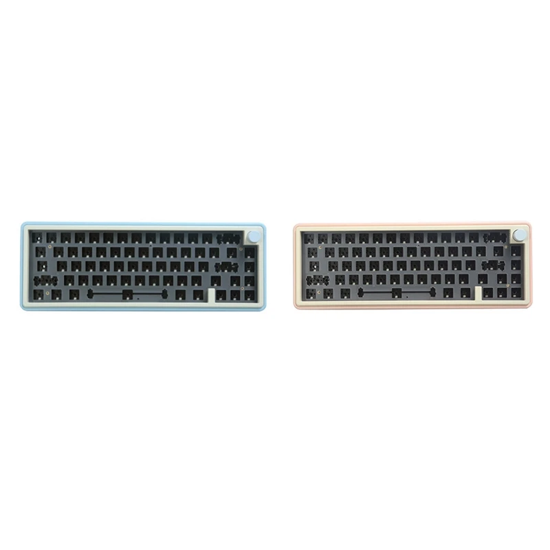 LMK67 CNC DIY Mechanická klávesnica súprava RGB Hot Swap Bluetooth 5.0/2,4 GHz/Type-C s podperou tesnenia tesnenia gombíka cez