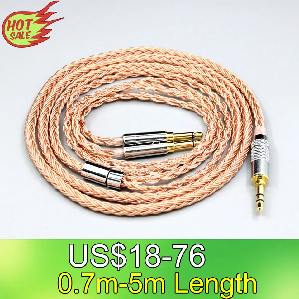 LN006747 16 Core 99% 7n OCC slúchadlá pre hifiman Sundara Ananda HE1000SE V2 HE6SE Deva HE400SE ARYA HE-35X Edition XS