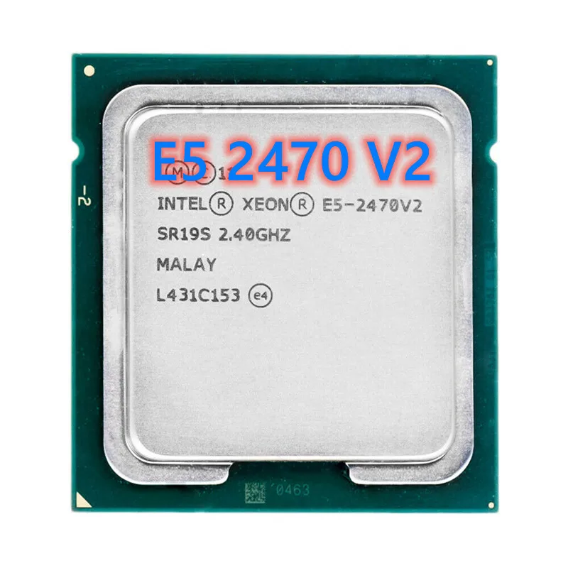 LNTEL XEON E5-2470-V2 E5 2470 V2 SR19S procesor CPU 95W LGA1356 2.4 GHz 10 Core 25MB Socket pre stolný server