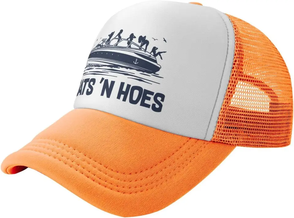 Lode-n-hory vtipné klobúky slnečných sieťoviek letná vonkajšia baseballová čiapka Cool trucker klobúk pre mužov Ženy ochrana pred slnkom pomaranč
