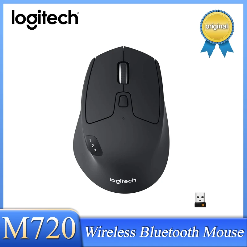 Logitech M720 Triathlon Multi-DEVICE Wireless Wireless Bluetooth USB Unifikujúci prijímač 1000 DPI 8 tlačidlá pre notebook PC Mac iPados