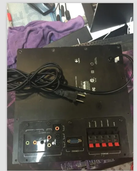 Logitech Original Original Z906 Príslušenstvo diaľkové ovládanie Power roh roh stredného oka Plastový prsteň napájacie napájanie Hlavná doska Oprava