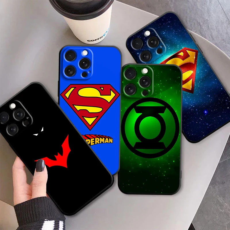 Logo Art S-Supermans B-Batmans pre Apple iPhone 16 15 14 13 12 11 XR XR X Pro Max