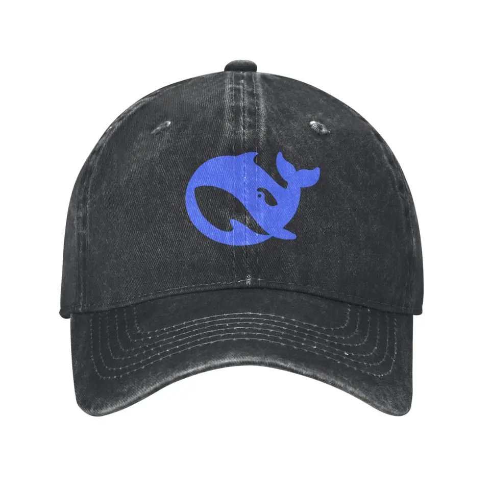 Logo ikony Deepseek-ai Wased Baseball Cap Classic Trucker Hat Summer Unisex Men Outdoor Sun Sunscreen Baseball Caps