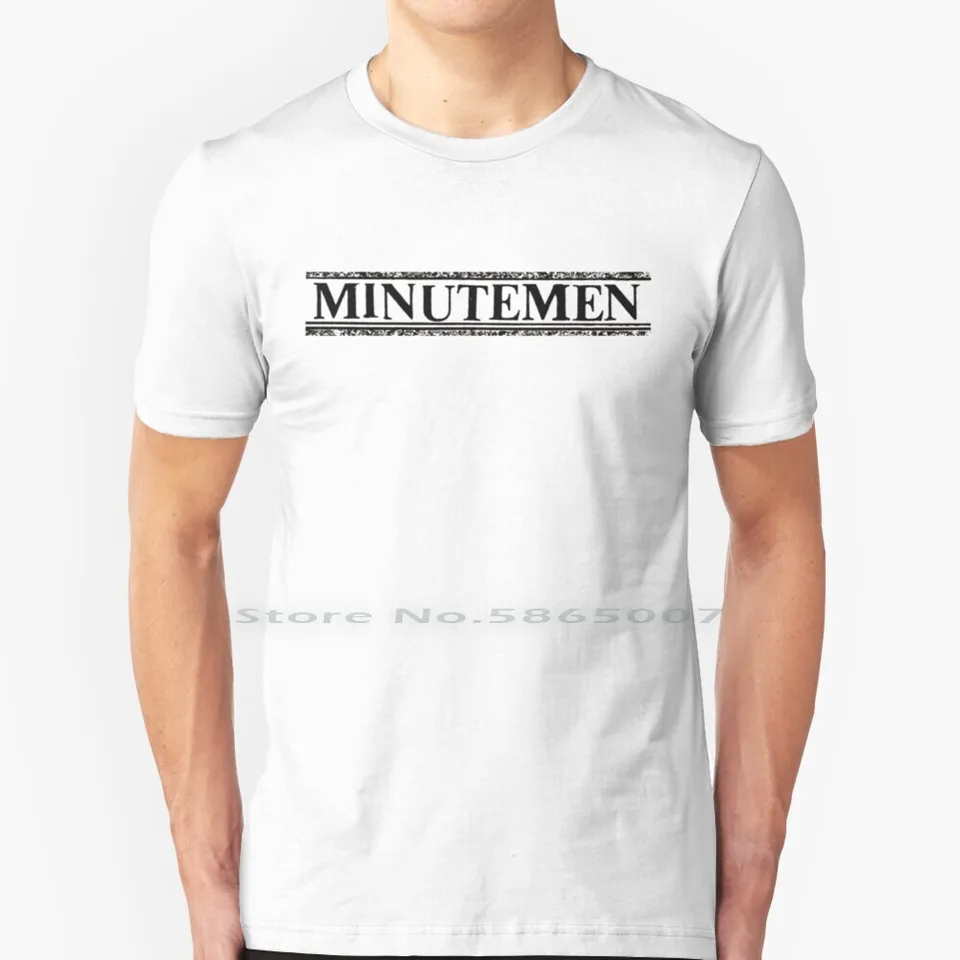 Logo Minutemen 100% bavlnené tričko Hardcore Minutemen Dead Kennedys Husker du Post Punk Vietnam Čierna vlajka My War 80. roky