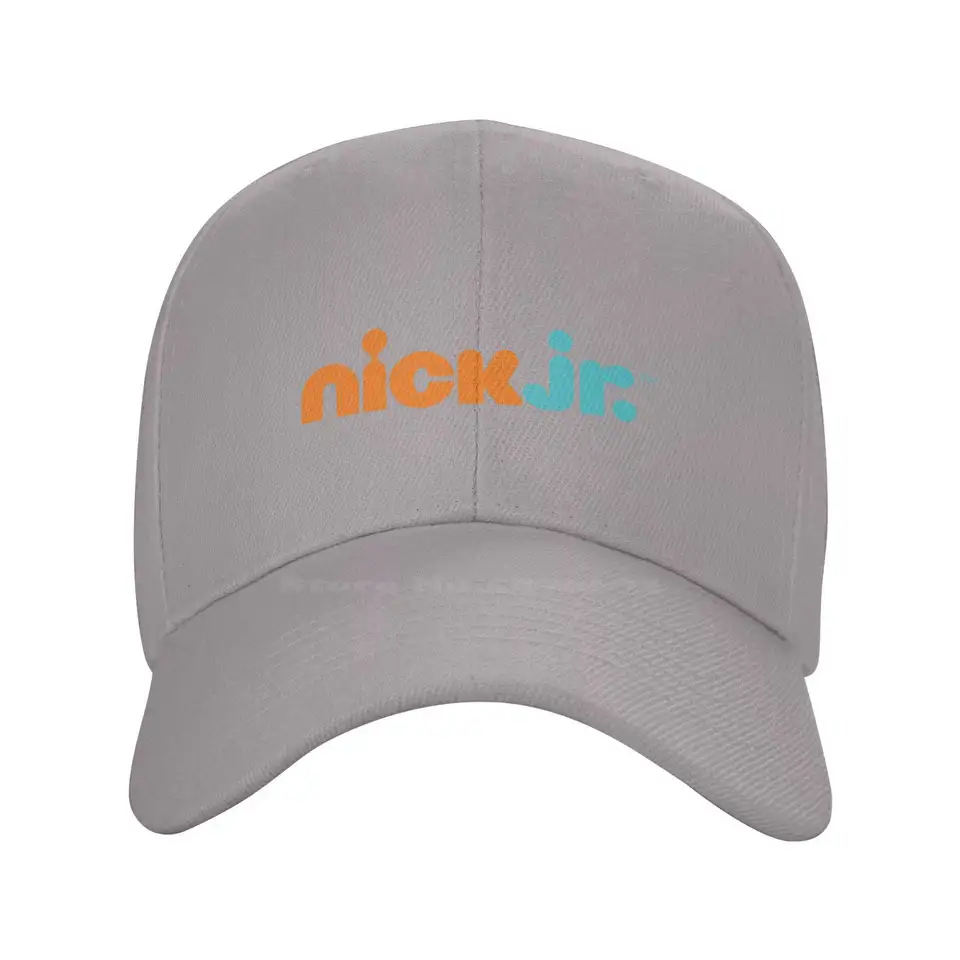 Logo Nick Jr tlačené grafické logo logo Vysoko kvalitné džínsové čiapky pletené klobúky baseballová čiapka