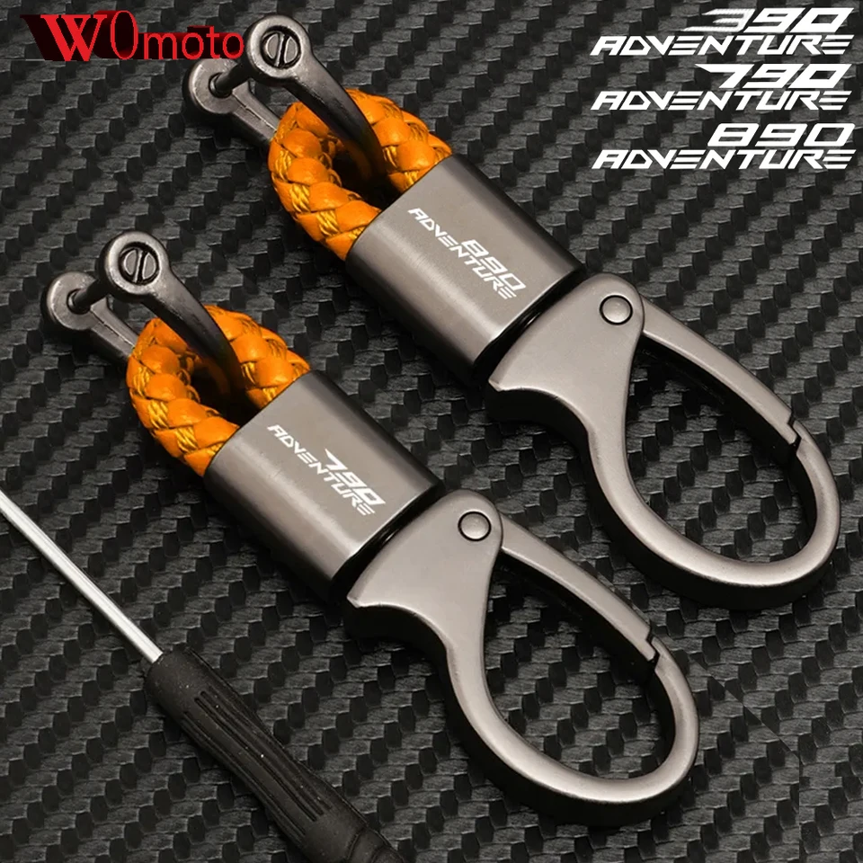 Logo pre KTM 390 790 890 Adventure R Adv Zinc Zinc Zinc Keychain Keyring Key Držiteľ reťazca lana Motorycle príslušenstvo Orange 2023