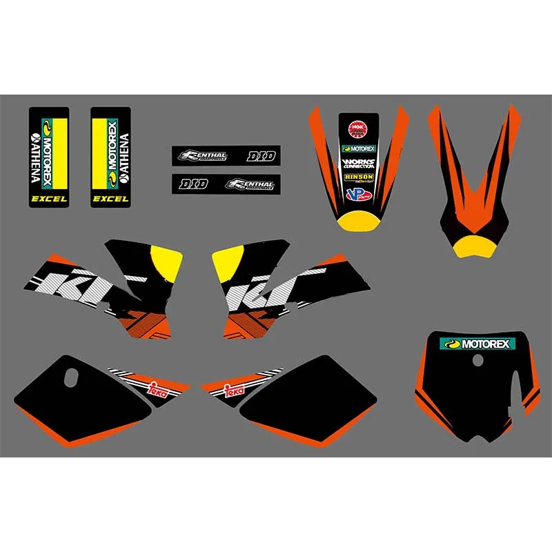 Logo RB (Bull) Motocykel bicykel SX STIP Graphics Kit pre KTM KTM50 SX50 SX 50CC 50 2002 2003 2004 2005 2006 2007 2008