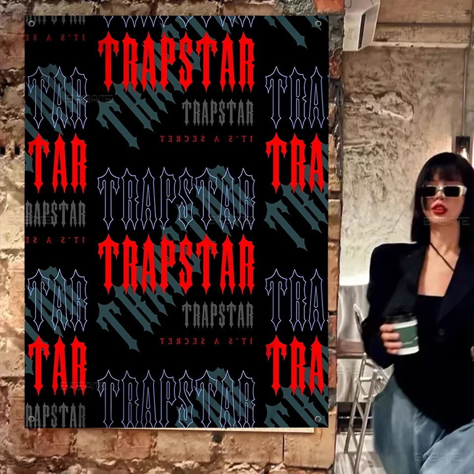 Logo T-TrapStar Vlajky veľkej veľkosti Tlačové vzory zaujímavé narodeninové dekorácie banner