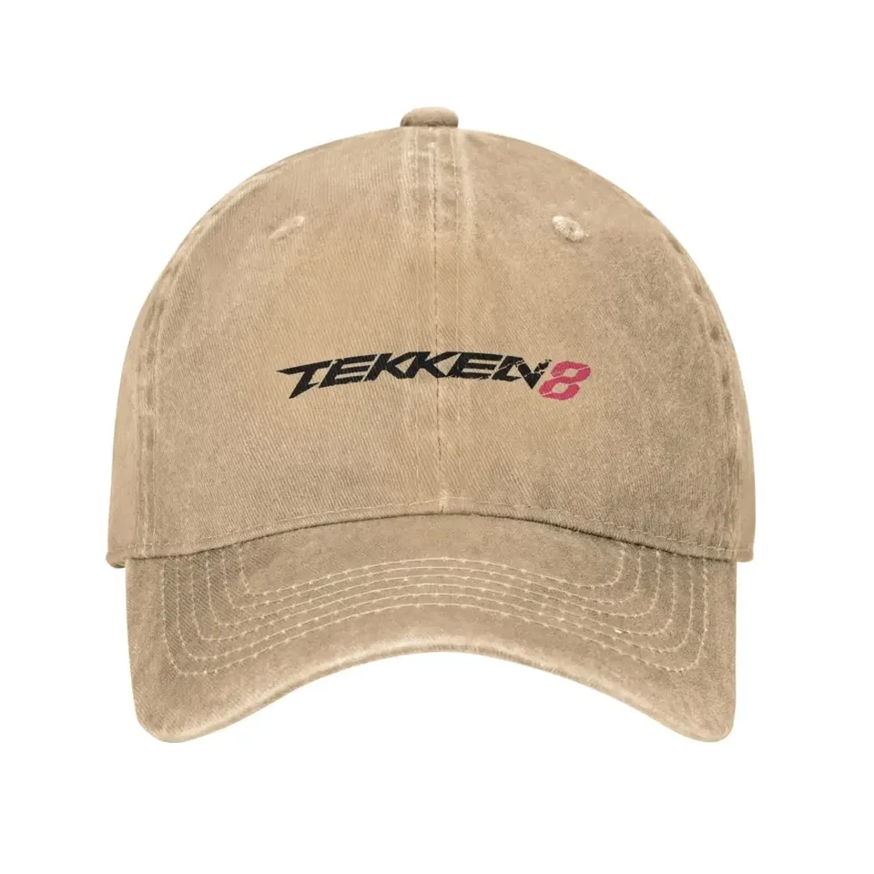 Logo Tekken 8 Logo Wased Baseball Cap Video Game Streetwear Trucker Dad Hat Summer Ženy Muži lovecké kempingové dizajnérky baseballové čiapky