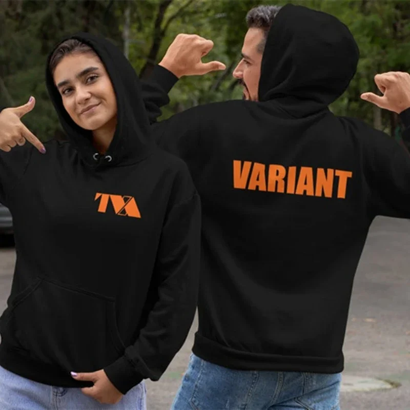 Loki mikiny TVA Variant Letter Print Streetwear Men Dámske módne mikiny unisex mikiny pullover