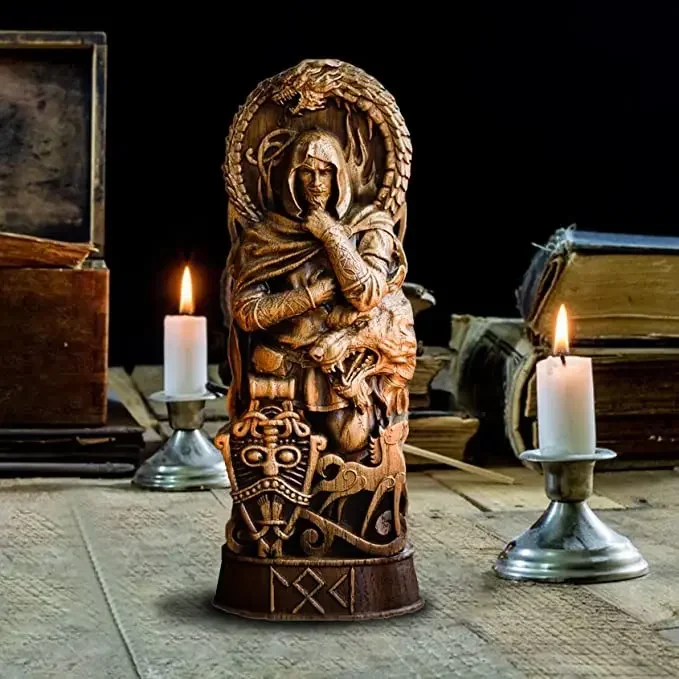 Loki socha nórske bohy sochy Viking socha nórske mytológie dary živice figúrky Panteón Ozdoby