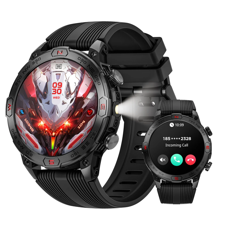 Lokmat Zeus 7 Pro Sport Smart Watch Round Round 1,43 palca Amoled