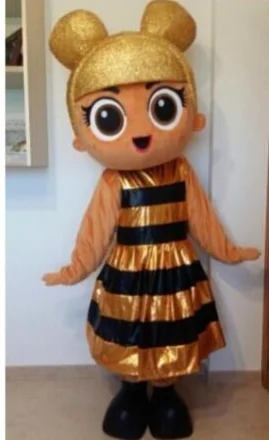 Lol blondínka maskot kostýmy Halloween kostým karto maskot kostýmy Halloween kostýmy fany obleky