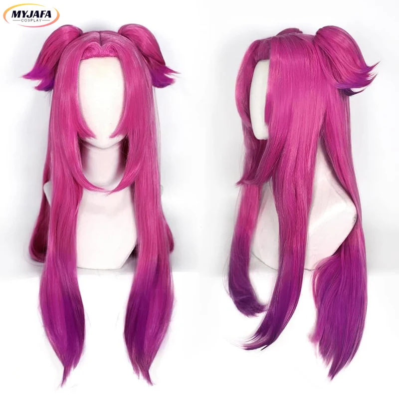 Lol HeartSteel Alune Cosplay parochňu Gradient Dlhé dva klipové copy s tepelne odolné voči syntetickým vlasom anime parochne cosplay + parochňa čiapka