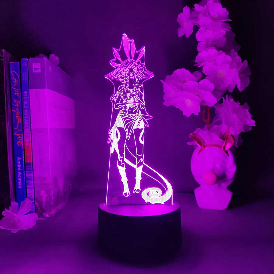 LOL postava neeko herná lampa kawaii herná miestnosť dekorácia LED farby Zmena farby atmosféra osvetlenie model detské darčeky USB svetlo