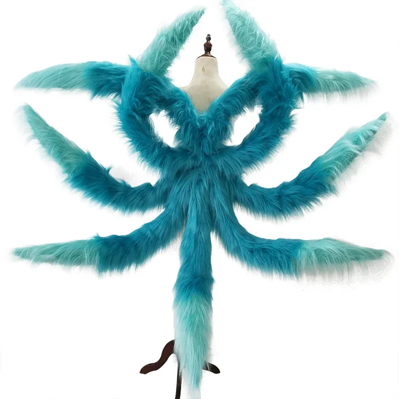 Lol Spirit Blossom Ahri Cosplay chvosty sexy líška deväť Taild Ibsgraded Transformácia Model Plush Tail 85 cm príslušenstvo Pop pre ženy oi