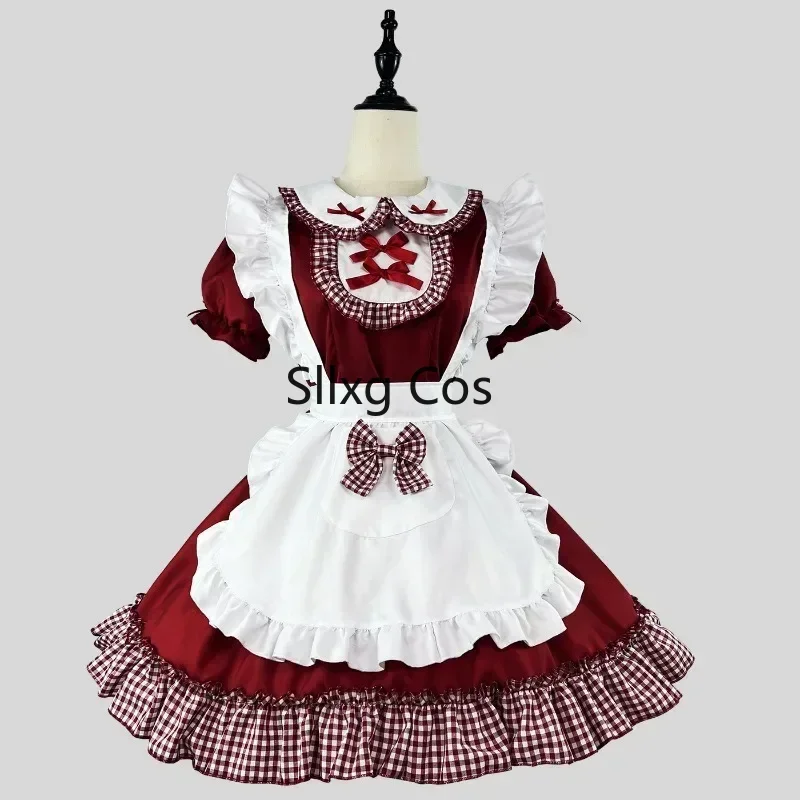 LOLITA Princezná šaty japonská anime slúžka Cosplay kawaii škola dievčenská večierka čašníčka roly roly hre kostýmy plus veľkosť pdlety luk