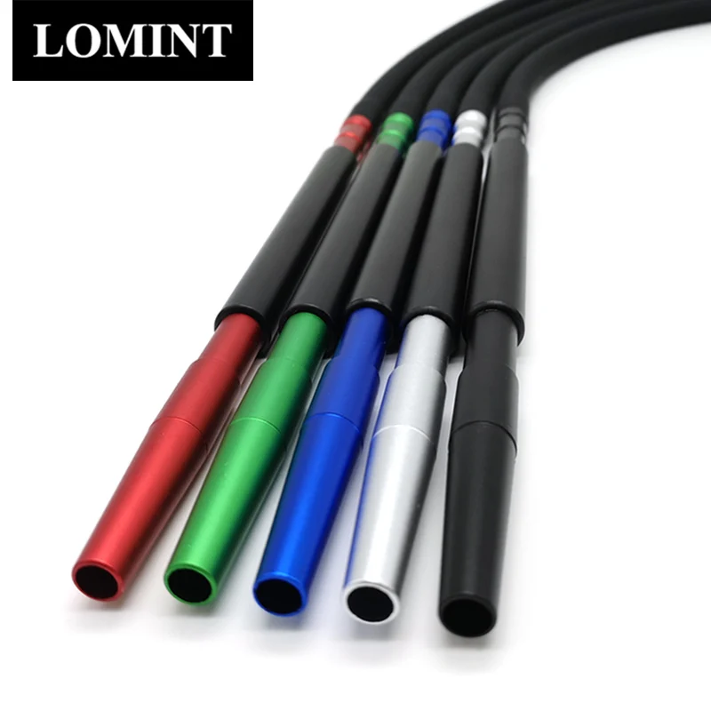 Lomint hliníkový silikónový vodná fajka hadice náustky mäkký dotyk shisha silikónová hadica 1pc jarná chicha naruguile príslušenstvo LM-542