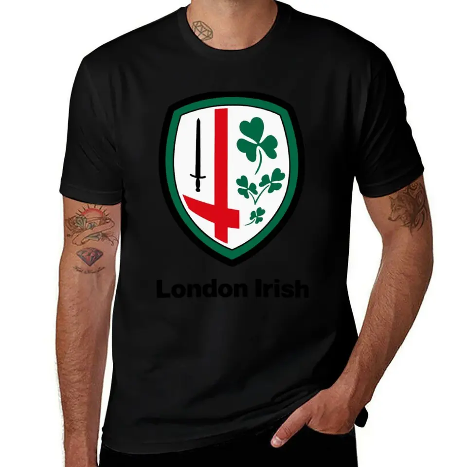 Londýnsky írsky Premiership Rugby T-Shirt Man T tričko chlapci bieli muži tričko